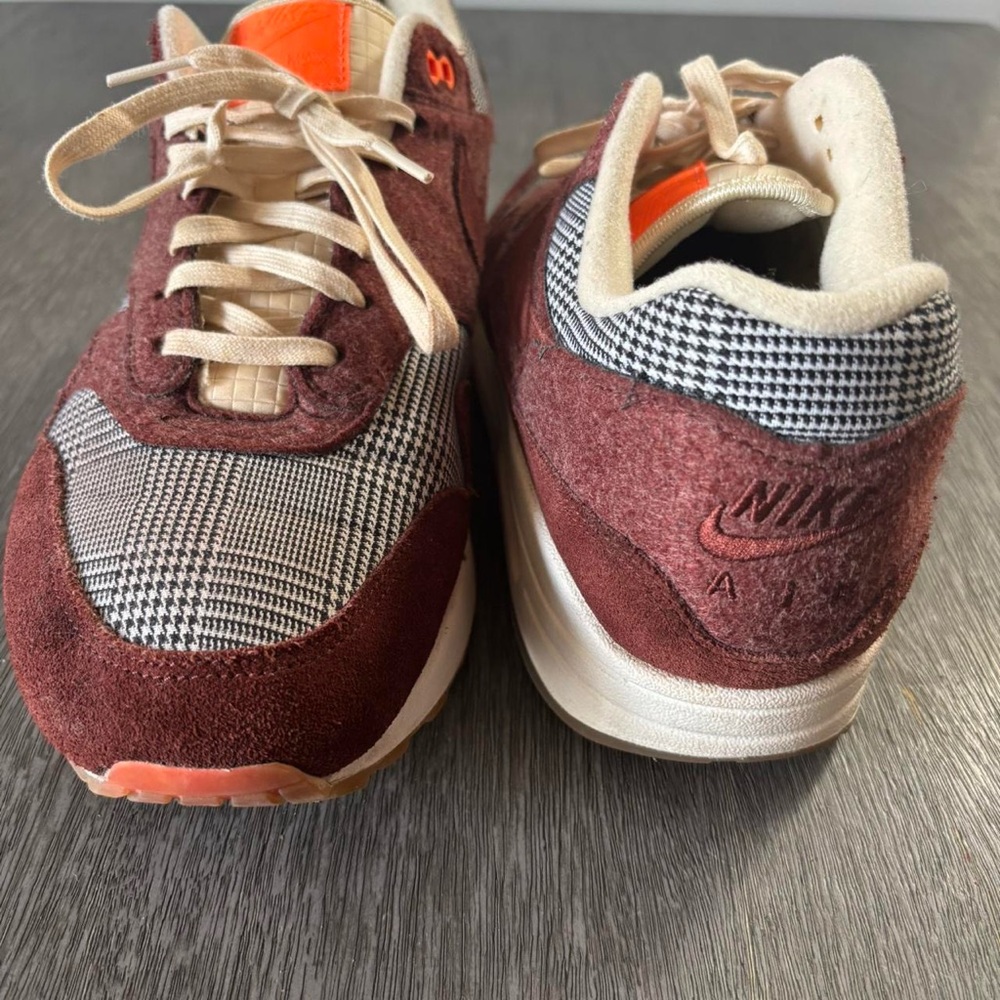 Nike Burgundy and Plaid Sneakers
